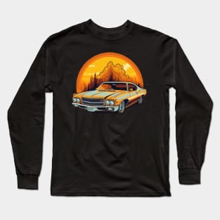 Rev up your engines and hit the road in style with this sleek car illustration Long Sleeve T-Shirt